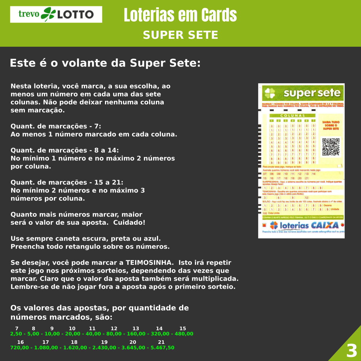 Super Sete Loteria Online